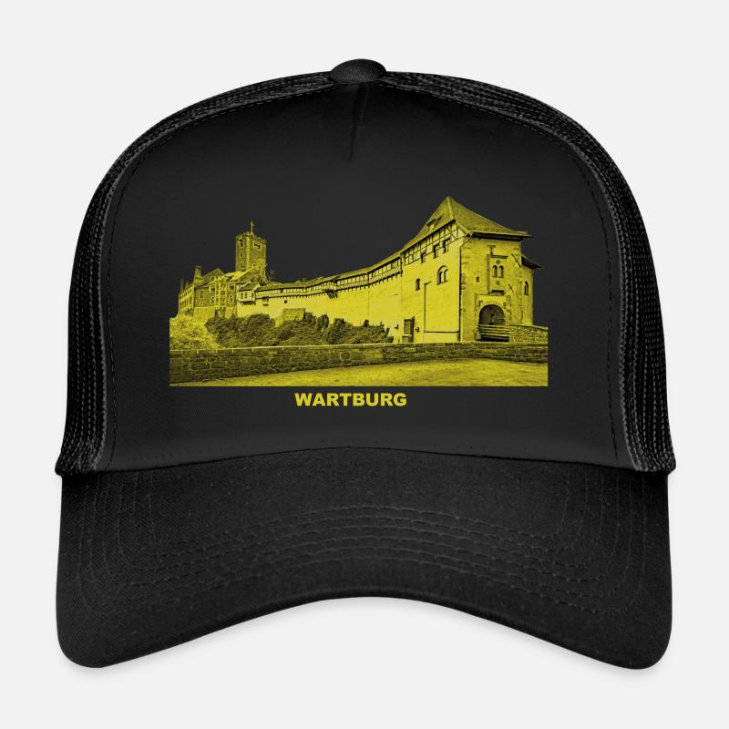 Wartburg Eisenach Thuringia Luther Elisabeth - Trucker Cap - black/black