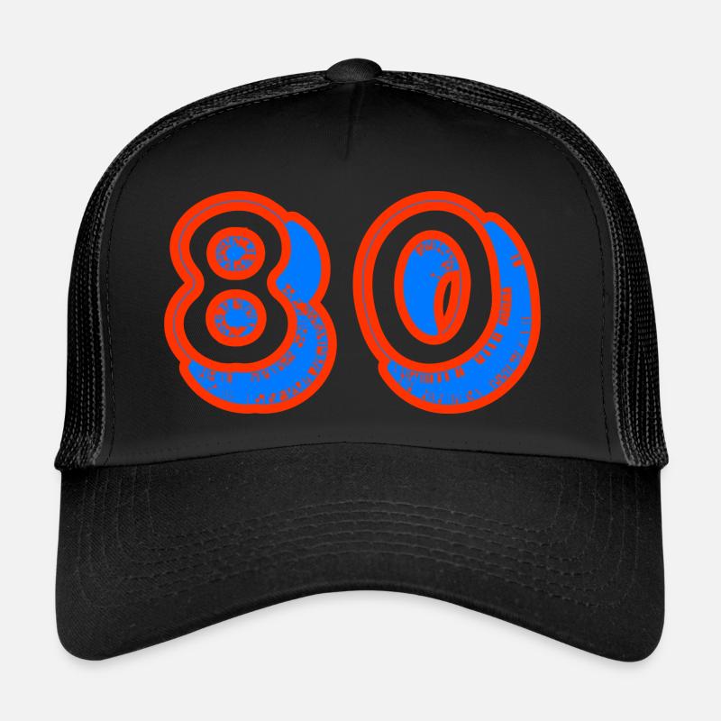 80. 80 ANS. 80e ANNIVERSAIRE. ANNIVERSAIRE 80 ANS. Casquette trucker 