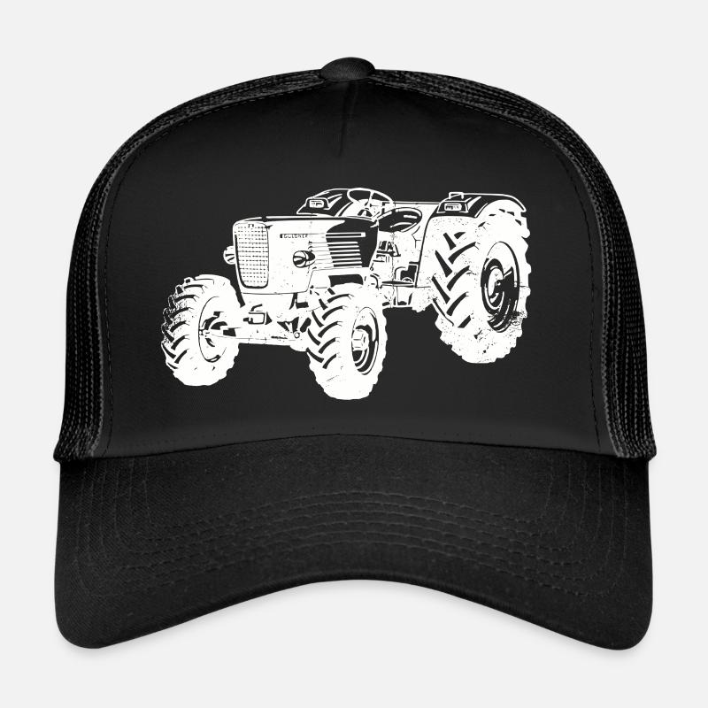 Güldner Traktor Oldtimer - Trucker Cap - Schwarz/Schwarz