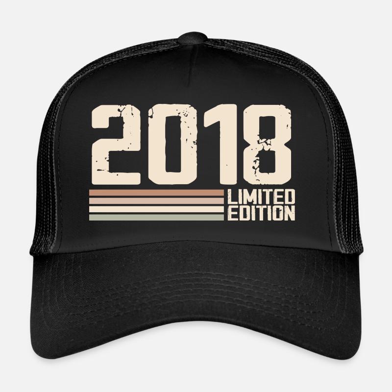 2018 Millésime 2018 Anniversaire 2018 Rétro 2018 Casquette trucker 