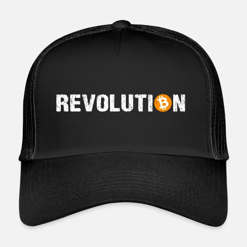 Revolution Bitcoin Cryptocurrency Bitcoin Trucker Cap