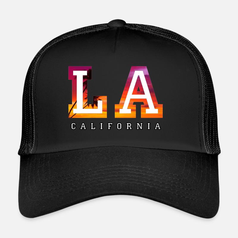 Los Angeles - Trucker Cap - Schwarz/Schwarz