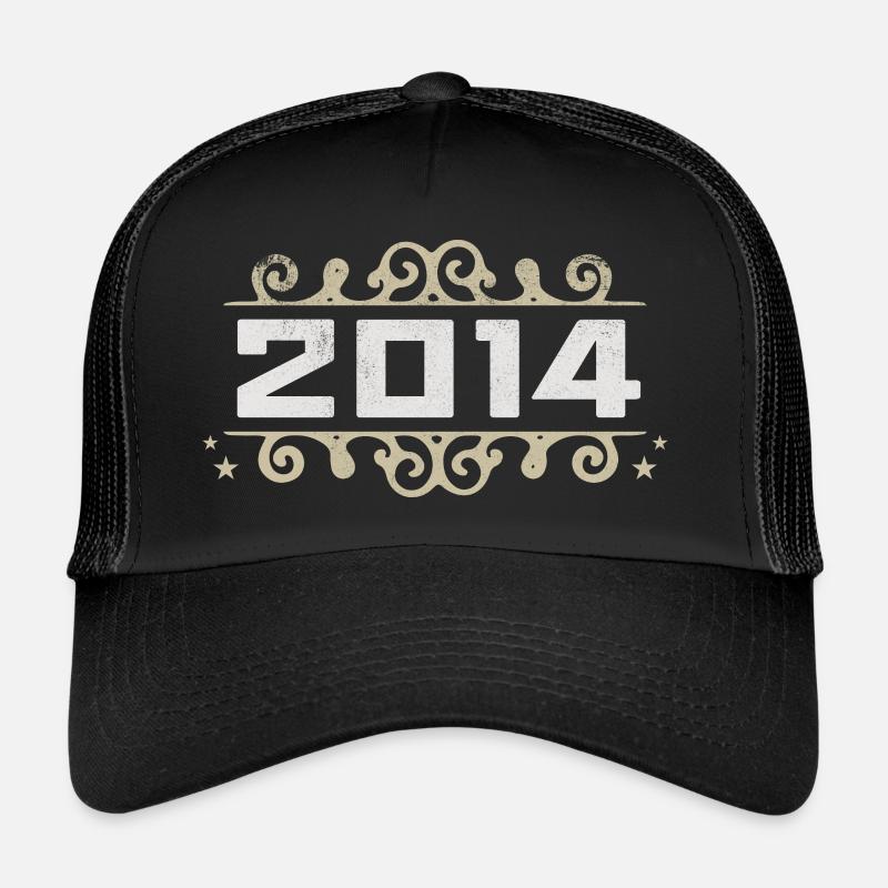 Vintage 2014 Retro Birthday 2014 Vintage 2014 Trucker Cap