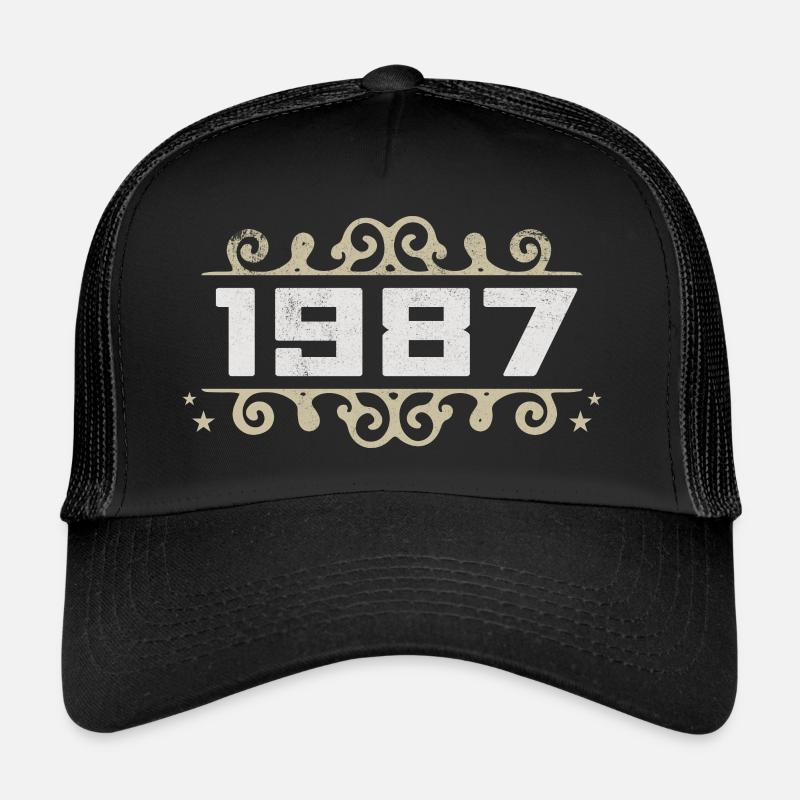 Vintage 1987 Retro Birthday 1987 Vintage 1987 Trucker Cap