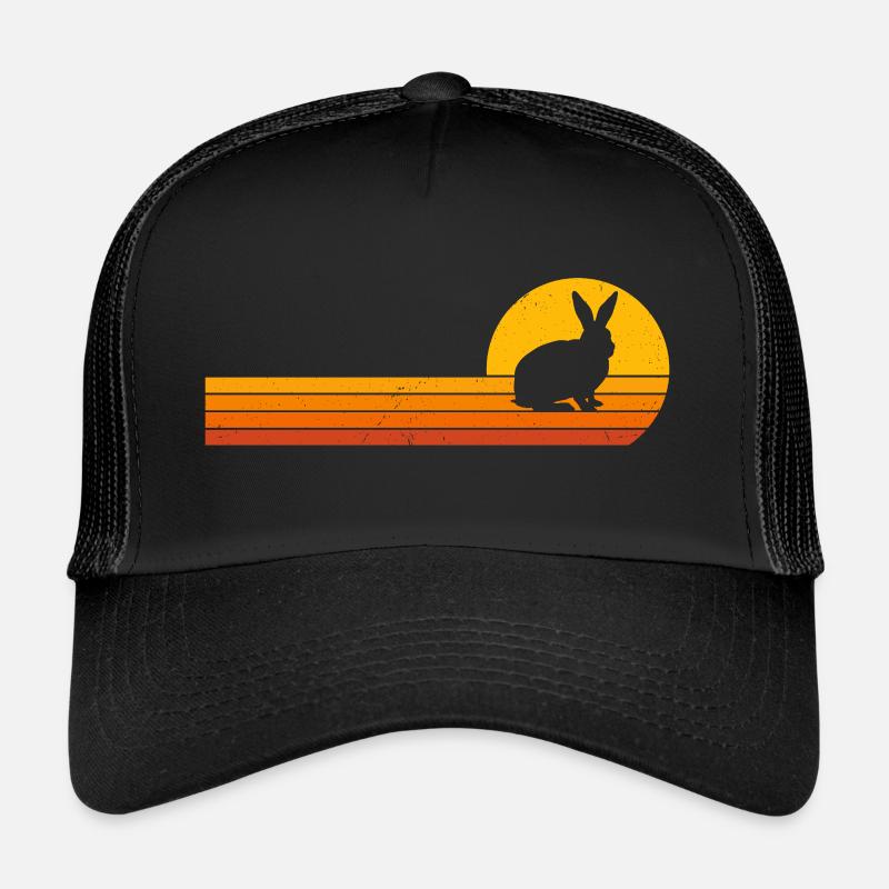 Bunny Saying Bunny Sunrise Rabbit Rabbit Trucker Cap