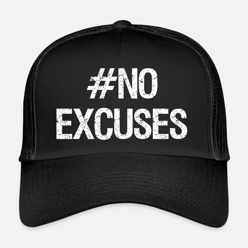 no excuses Bodybuilding Training sprüche Trucker Cap