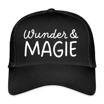 Wunder & Magie - Trucker Cap - Schwarz/Schwarz - Vorne