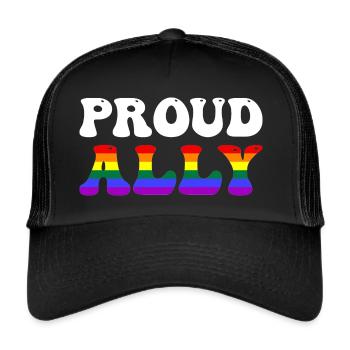 Proud Ally - Trucker Cap - Schwarz/Schwarz - Vorne