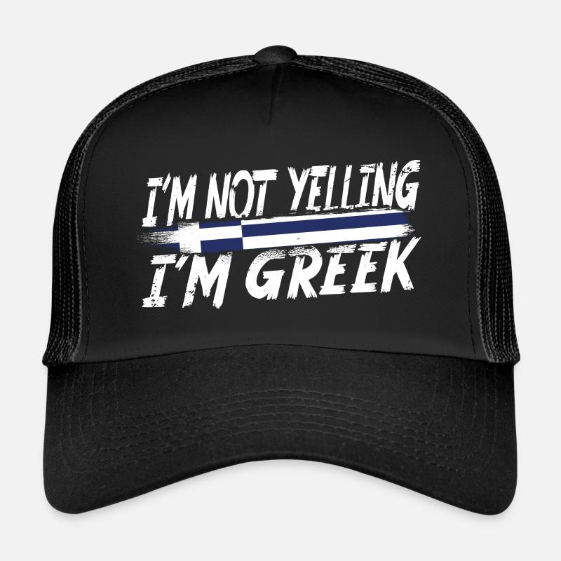Je ne crie pas que je suis grec Casquette trucker 