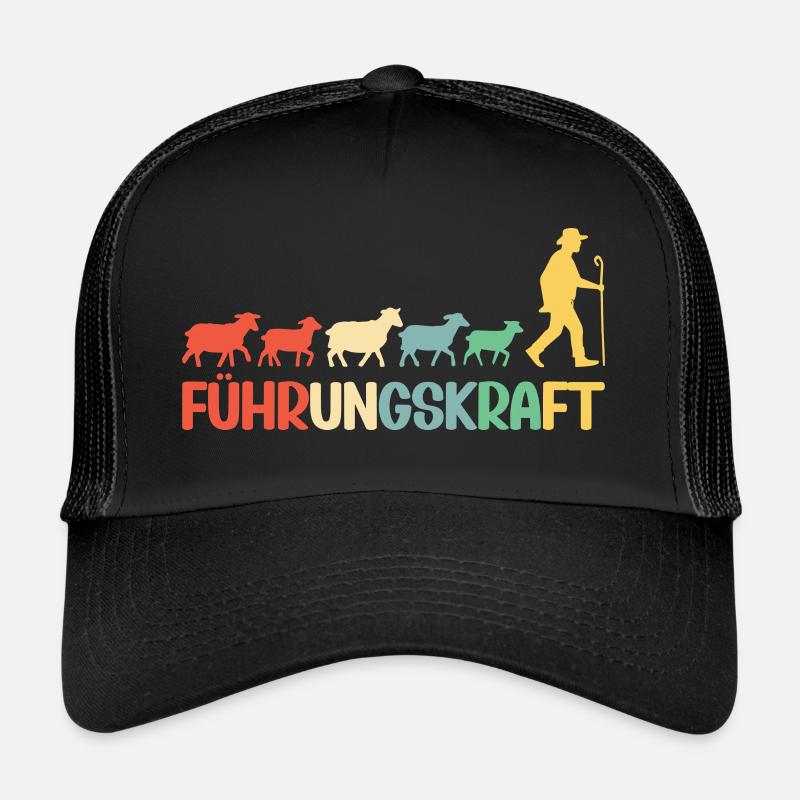 Führungskraft Schafe Hirte Geschenkidee Lustig Trucker Cap