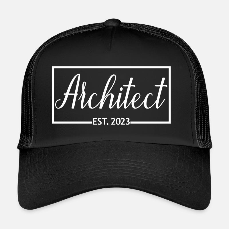 Architecte Est. 2023 Étudiant Architecte Diplômé Casquette trucker 