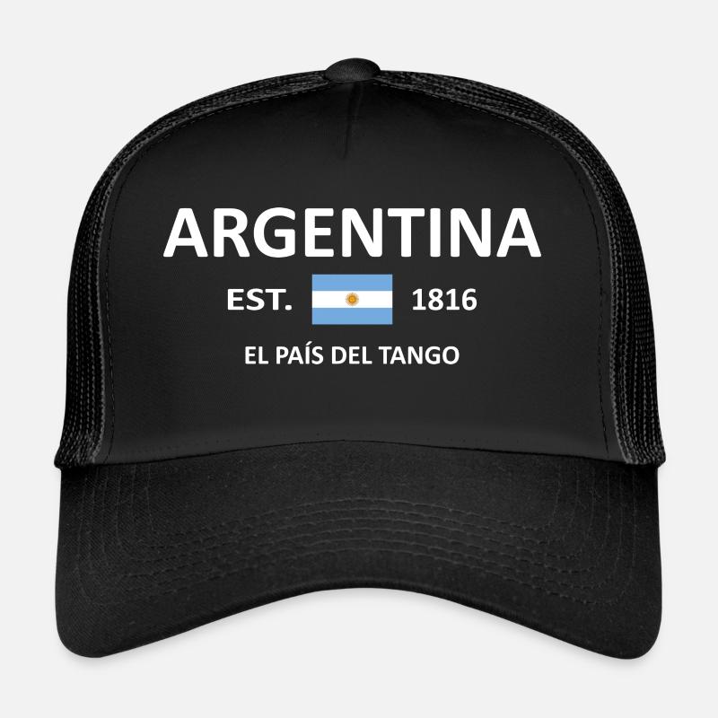 ARGENTINIEN - Trucker Cap - Schwarz/Schwarz