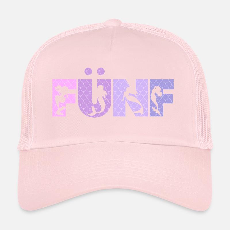 Geburtstag Mädchen 5 Jahre alt Nixe Meerjungfrau Trucker Cap