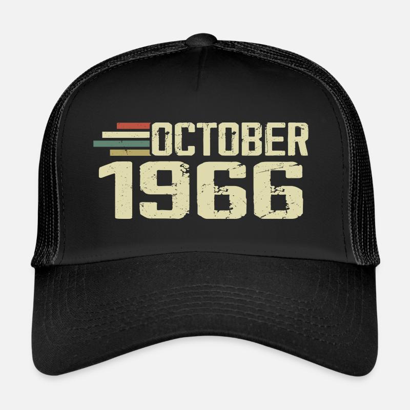 Octobre 1966 - Anniversaire en octobre 1966 Casquette trucker 