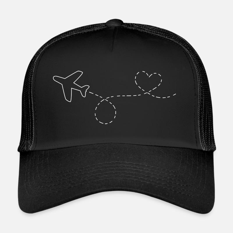 Avion - boucle - coeur Casquette trucker 