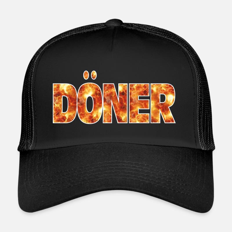 Kebab - Casquette trucker  - noir/noir