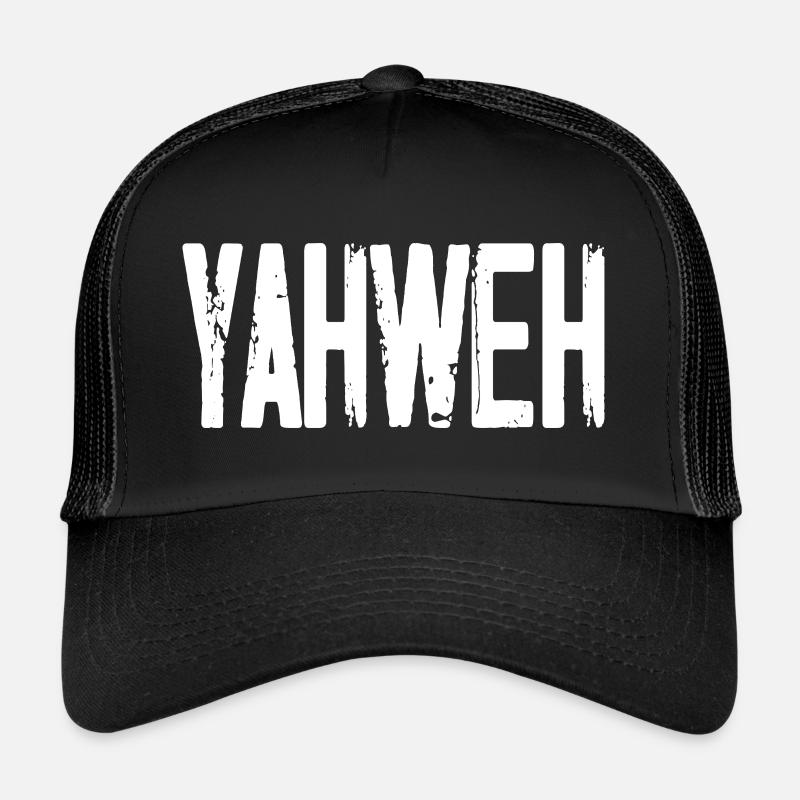 Yahvé - Casquette trucker  - noir/noir