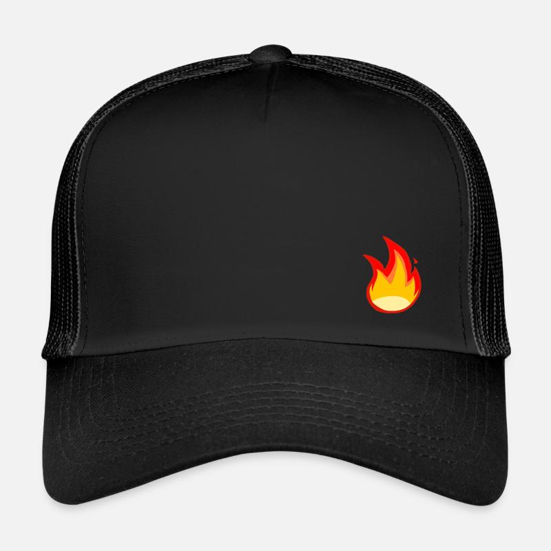 Flamme - Trucker Cap - Schwarz/Schwarz