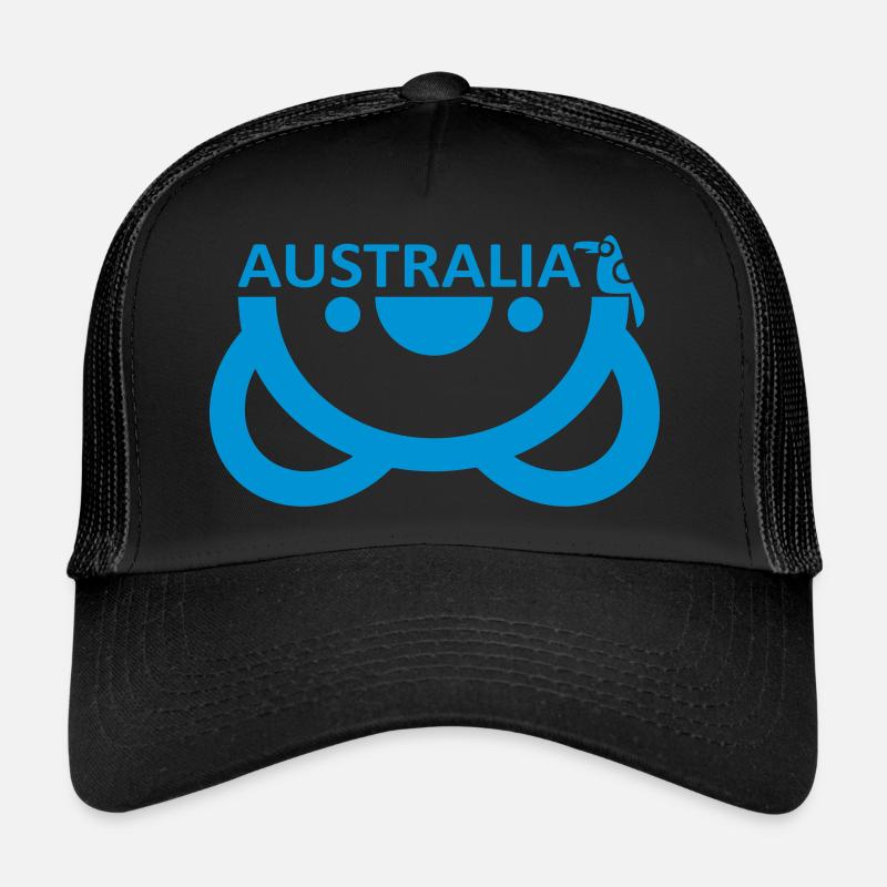 Australia - Trucker Cap - Schwarz/Schwarz