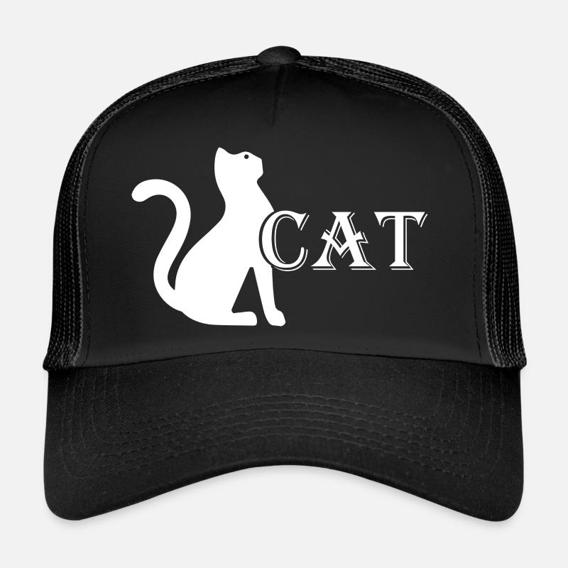 Chat Chat - Casquette trucker  - noir/noir