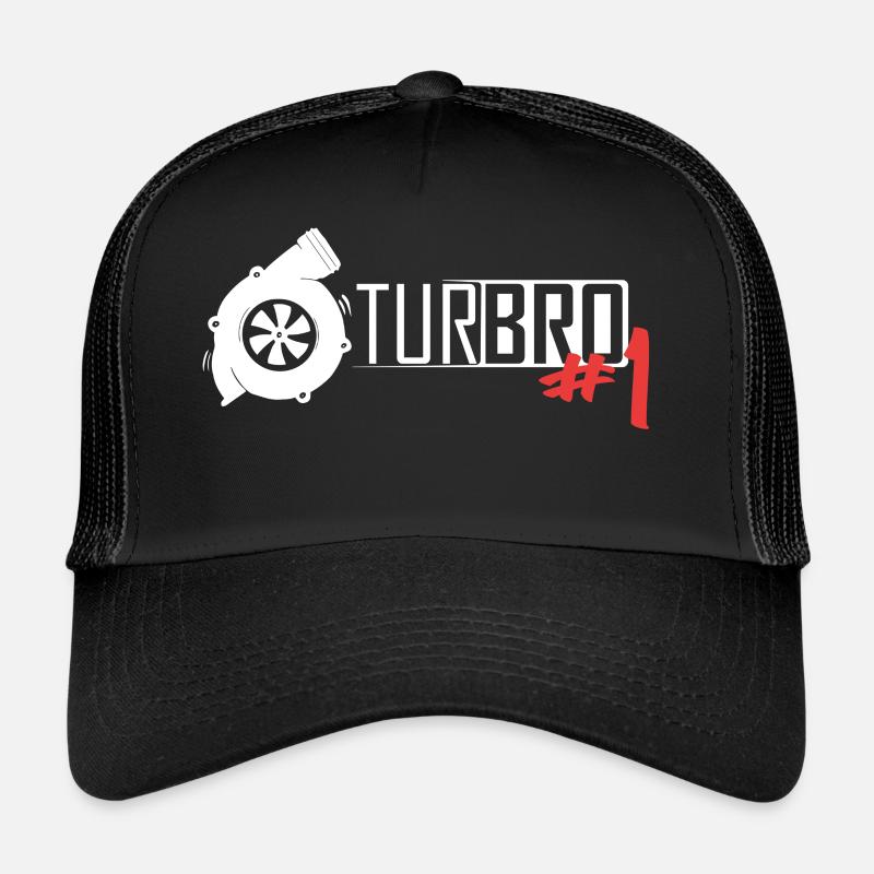Turbo Boost TurBRO #1 - Trucker Cap - Schwarz/Schwarz