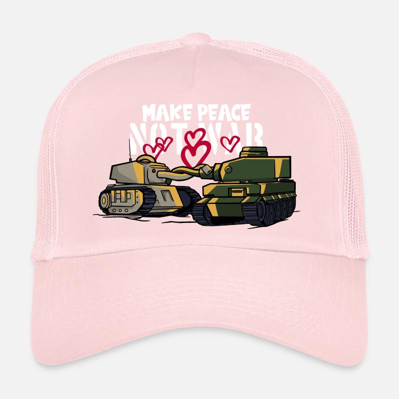 MAKE PEACE NOT WAS PEACE WORLD PEACE Trucker Cap