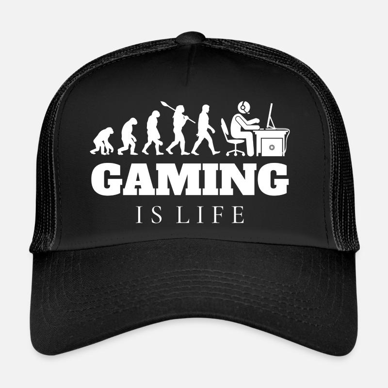 Gaming Gamer Evolution Gift Trucker Cap
