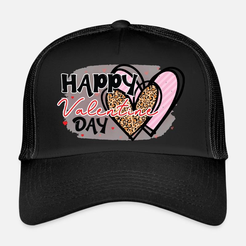 Happy Valentina Day! - Trucker Cap - black/black