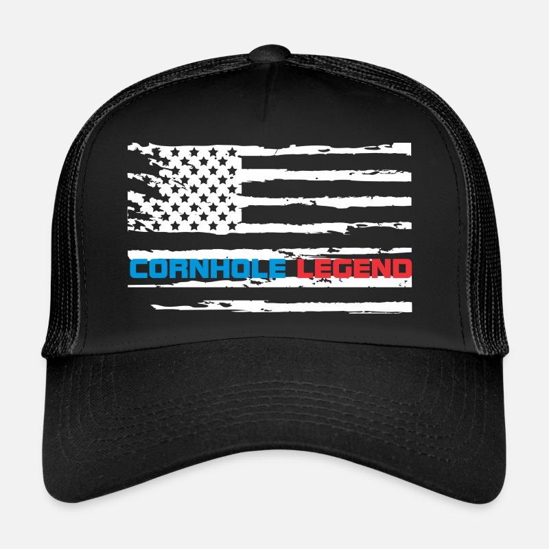 Cornhole the sport for true heroes and athletes - Trucker Cap - black/black