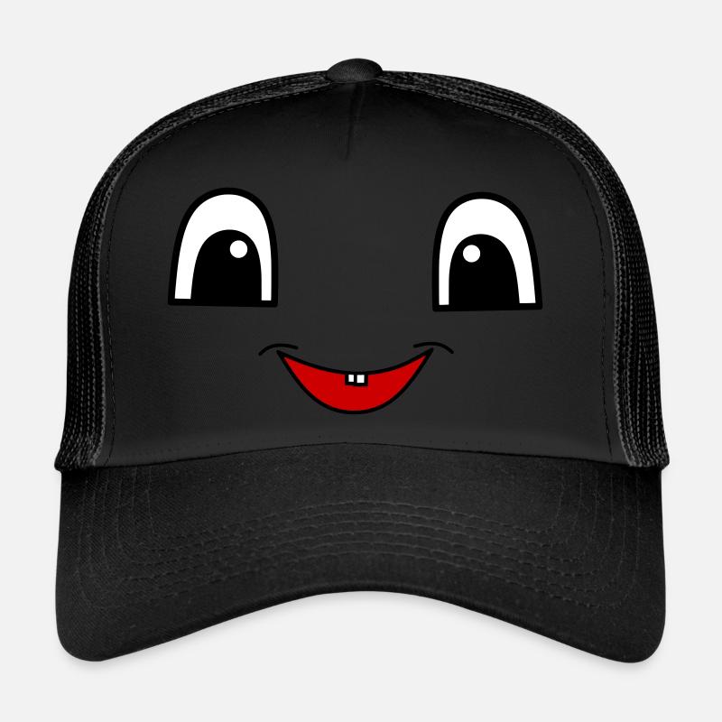 Visage mignon - Casquette trucker  - noir/noir