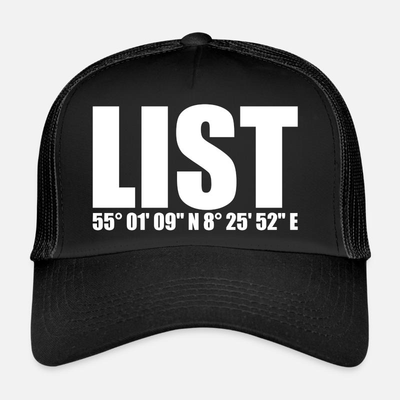Coordonnées de la liste Casquette trucker 