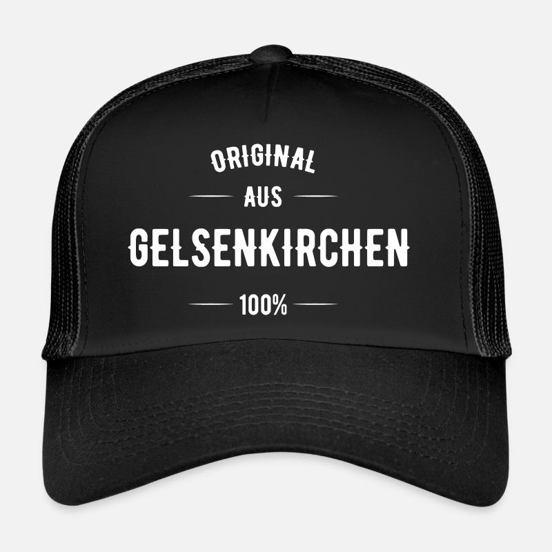 Gelsenkirchen - Trucker Cap - Schwarz/Schwarz