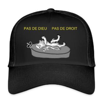 British Anti-Monarchy design - Trucker Cap - black/black - Front
