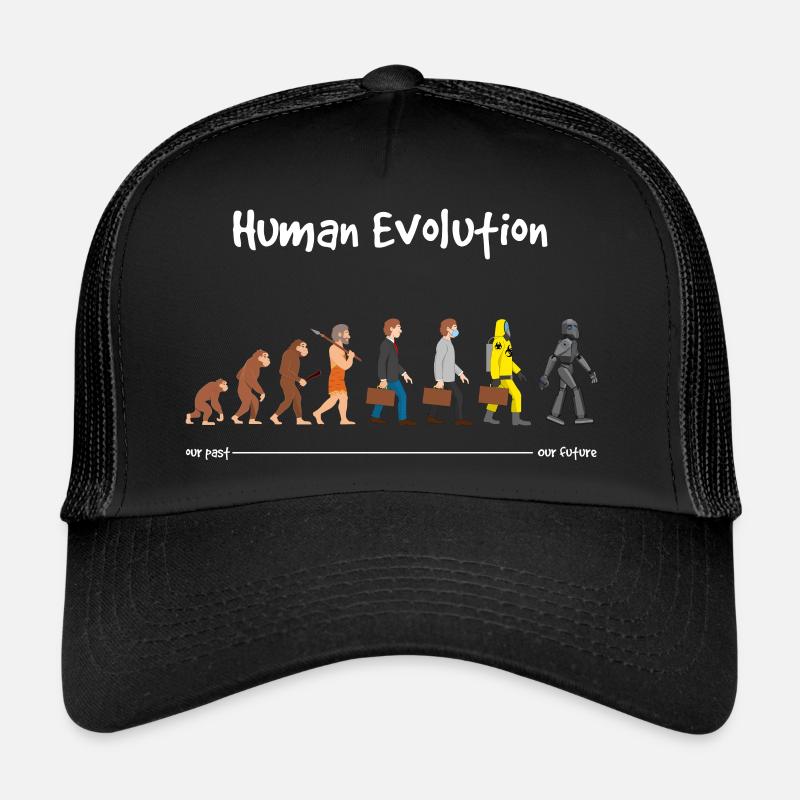 Evolution notre futur Dark - Casquette trucker  - noir/noir