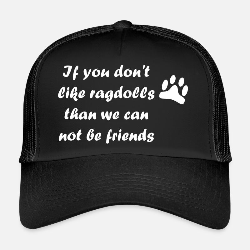 Ragdoll Dicton - Casquette trucker  - noir/noir