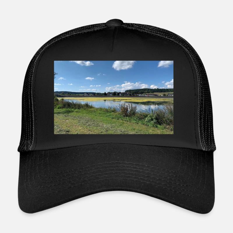 Nature am wasser - Trucker Cap - Schwarz/Schwarz