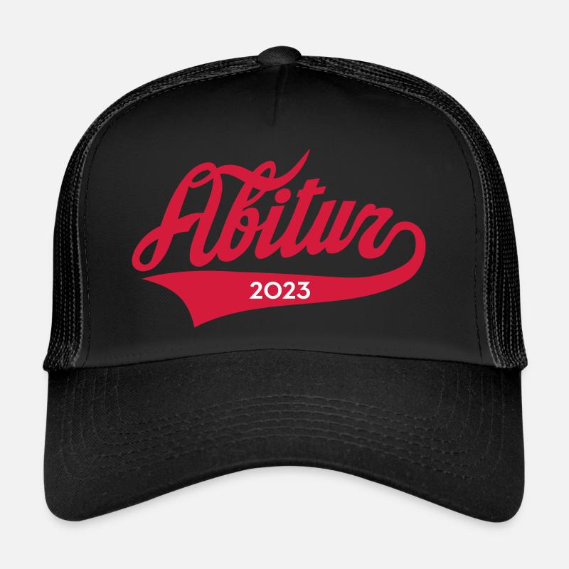 Abitur 2023 Farbwechsel Einschulung Geschenkidee - Trucker Cap - Schwarz/Schwarz