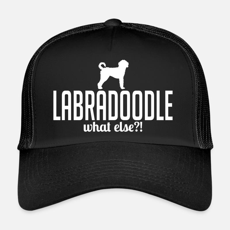 Labradoodle what else Hundespruch Hunde - Trucker Cap - Schwarz/Schwarz
