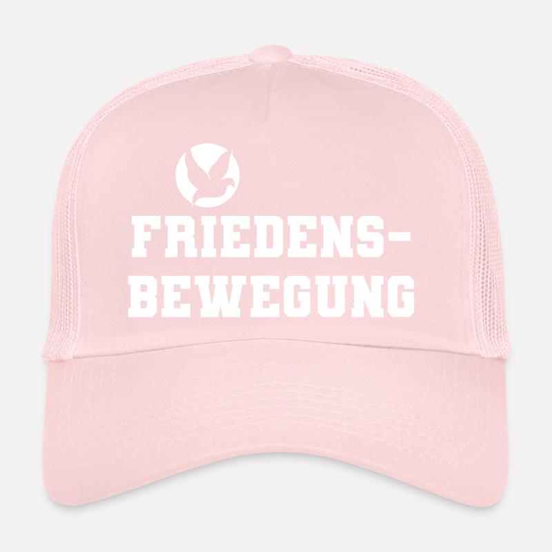 Friedensbewegung dunkles Design Trucker Cap