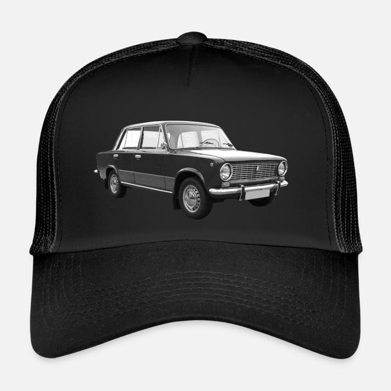 Pkw Shiguli 1200 UdSSR Russland Oldtimer Lada - Trucker Cap - Schwarz/Schwarz