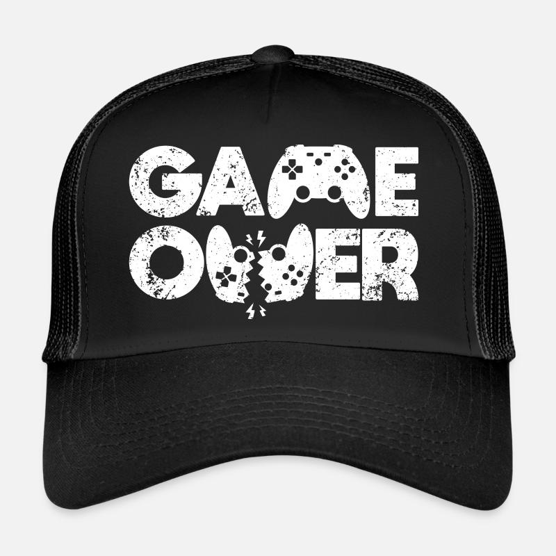Game Over Gamepad Gaming Zocker Gamer Controller Trucker Cap