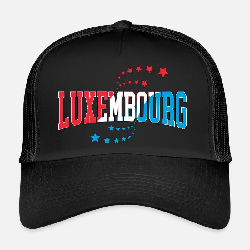 Luxemburg - Trucker Cap - Schwarz/Schwarz