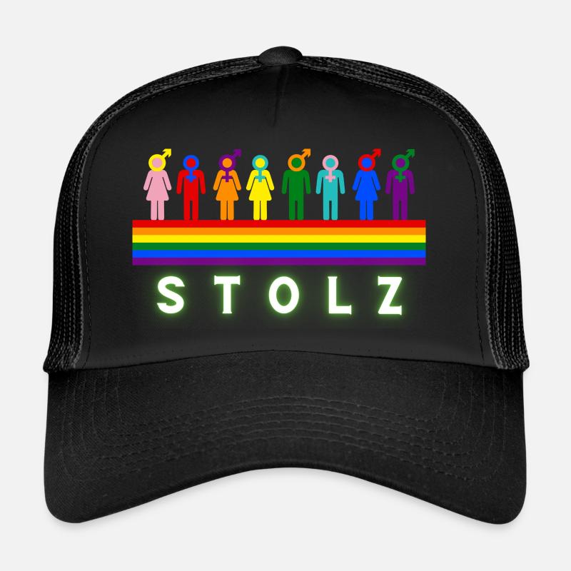 Stolz Regenbogen Love is Love Pride Toleranz Trucker Cap