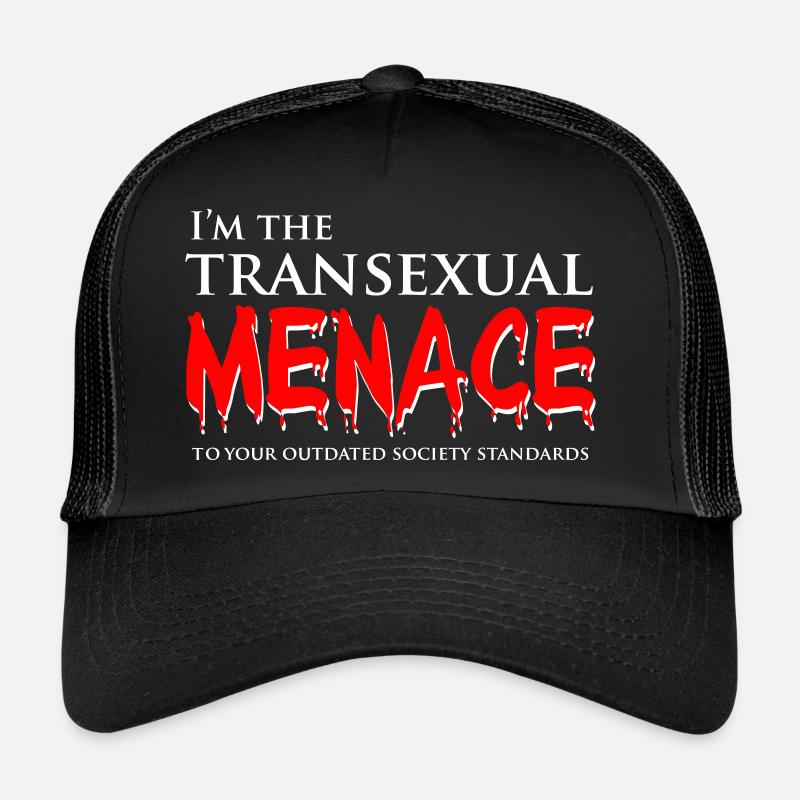 I'm a menace and that's a good thing - Trucker Cap - black/black