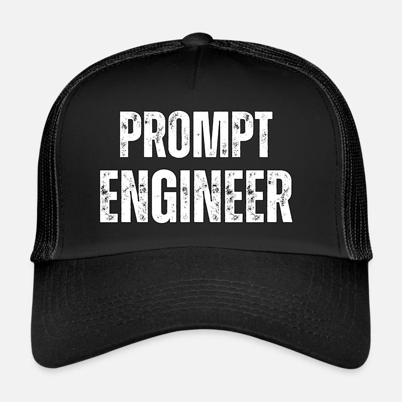 Prompter Ingenieur - Trucker Cap - Schwarz/Schwarz
