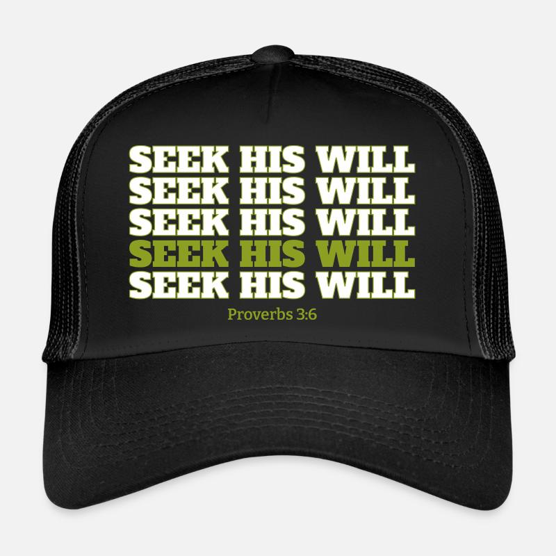 Cherchez sa volonté Casquette trucker 