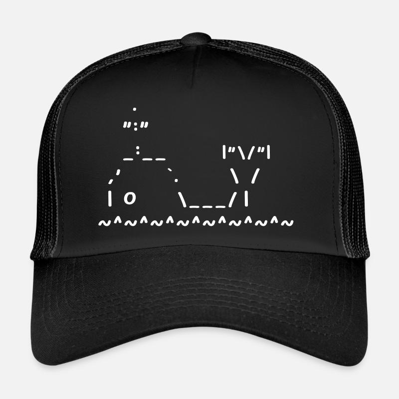 Süßer Wal ASCII Trucker Cap