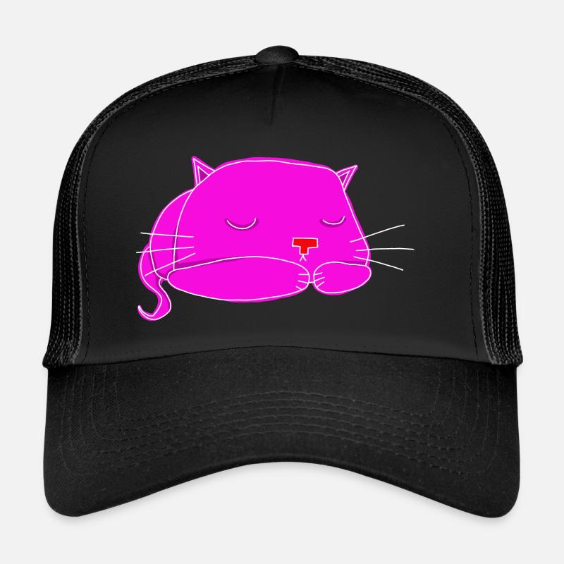 sleeping cat Trucker Cap
