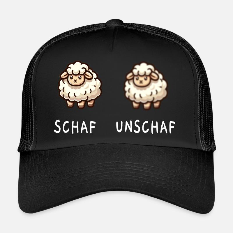 Moutons et moutons - Casquette trucker  - noir/noir