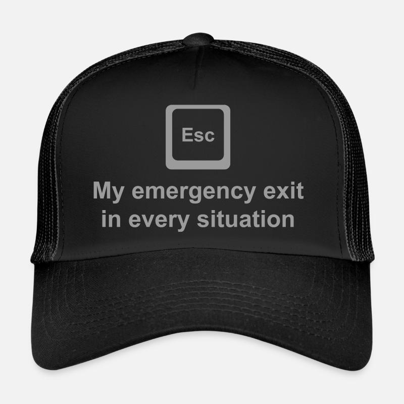 ESC Shirt – My Emergency Exit in Every Situation Trucker Cap